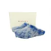 Bstsneaker- MARNI Fussbett Tie Dye White Blue Slippers