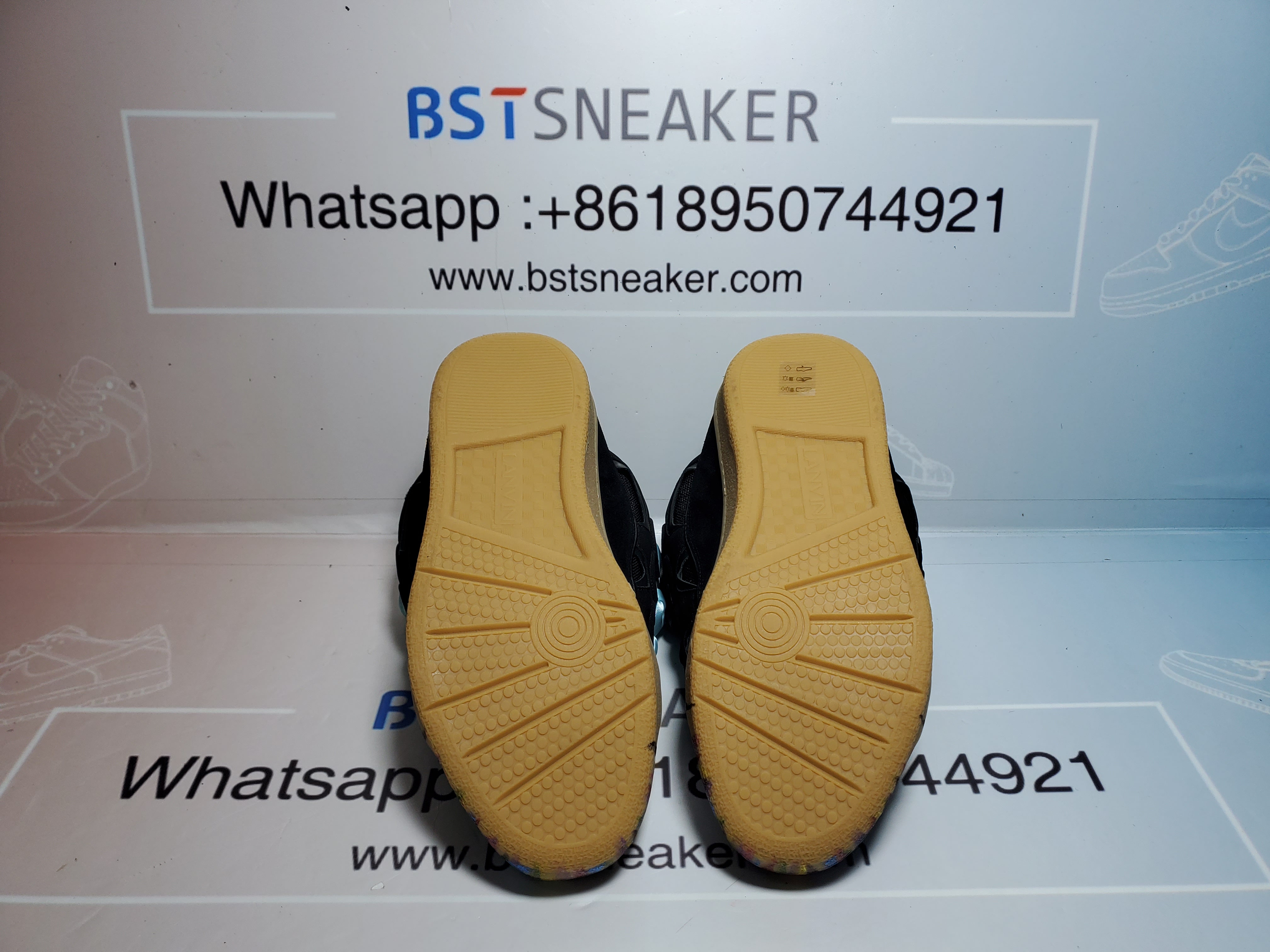 Bstsneaker-Lanvin Leather Curb Gallery Dept Black Multi FM-SKRK11-DRGD-P2210S1