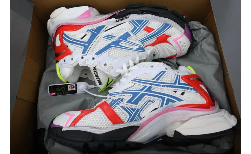 Bstsneaker-Balenciaga Runner Sneaker White Multi-Color 677402 W3RB6 9645