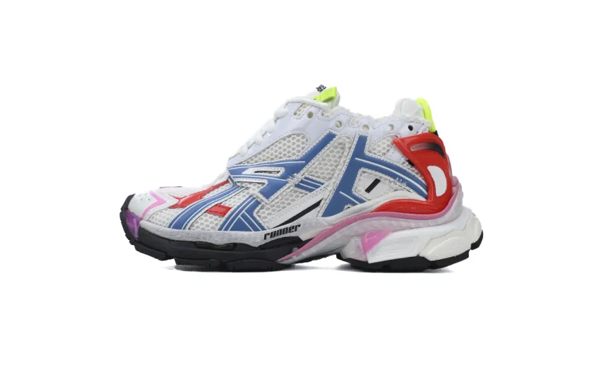 Bstsneaker-Balenciaga Runner Sneaker White Multi-Color 677402 W3RB6 9645