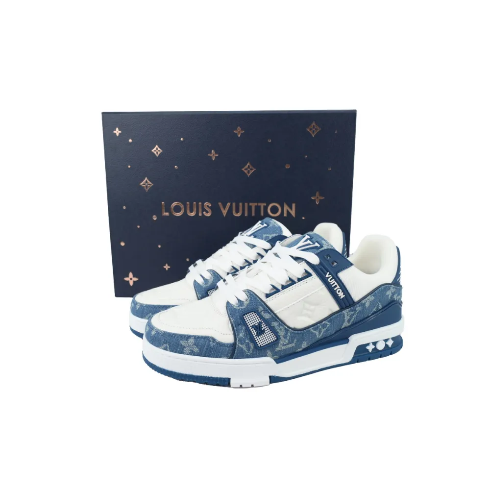 Bstsneaker- Louis Vuitton Top Chip Blue Skate ( NFC）