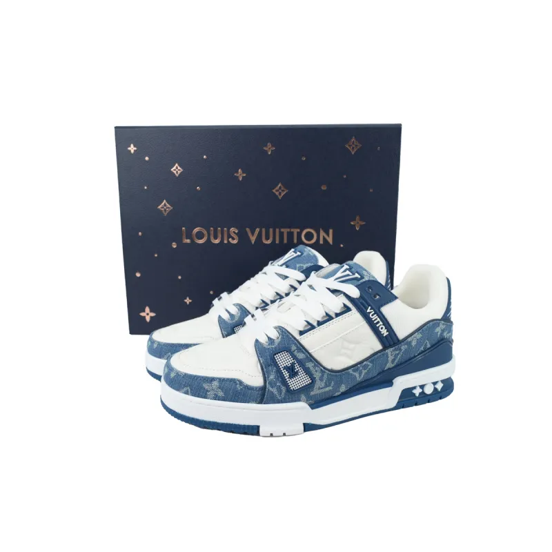 Bstsneaker- Louis Vuitton Top Chip Blue Skate ( NFC）