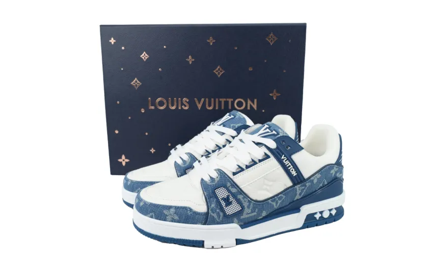 Bstsneaker- Louis Vuitton Top Chip Blue Skate ( NFC）