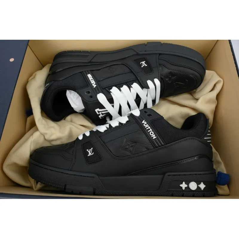 Bstsneaker- Louis Vuitton Top Chip Black Warrior Skate ( NFC）