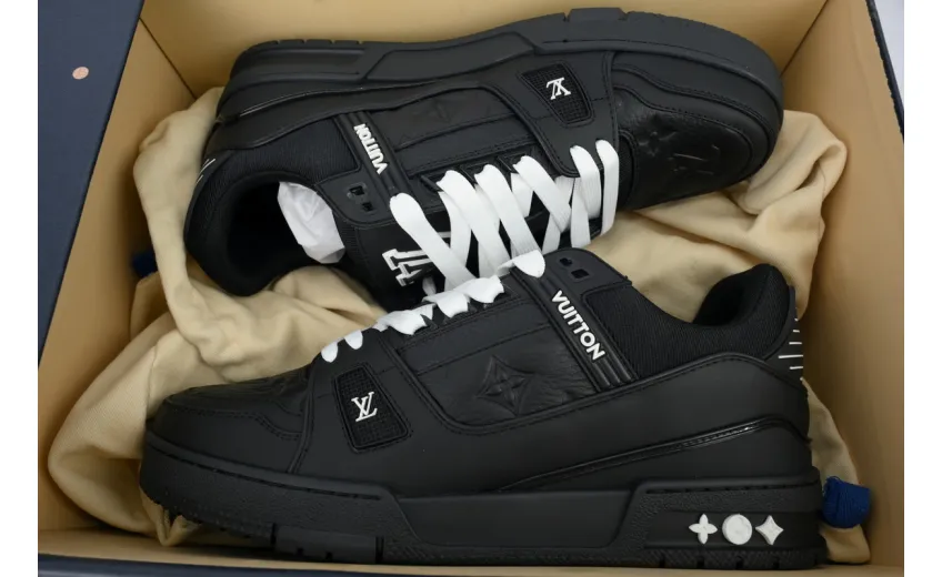 Bstsneaker- Louis Vuitton Top Chip Black Warrior Skate ( NFC）