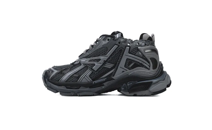 Bstsneaker-Balenciaga Runner Dark Grey Black 677403 W3RBR 1515 