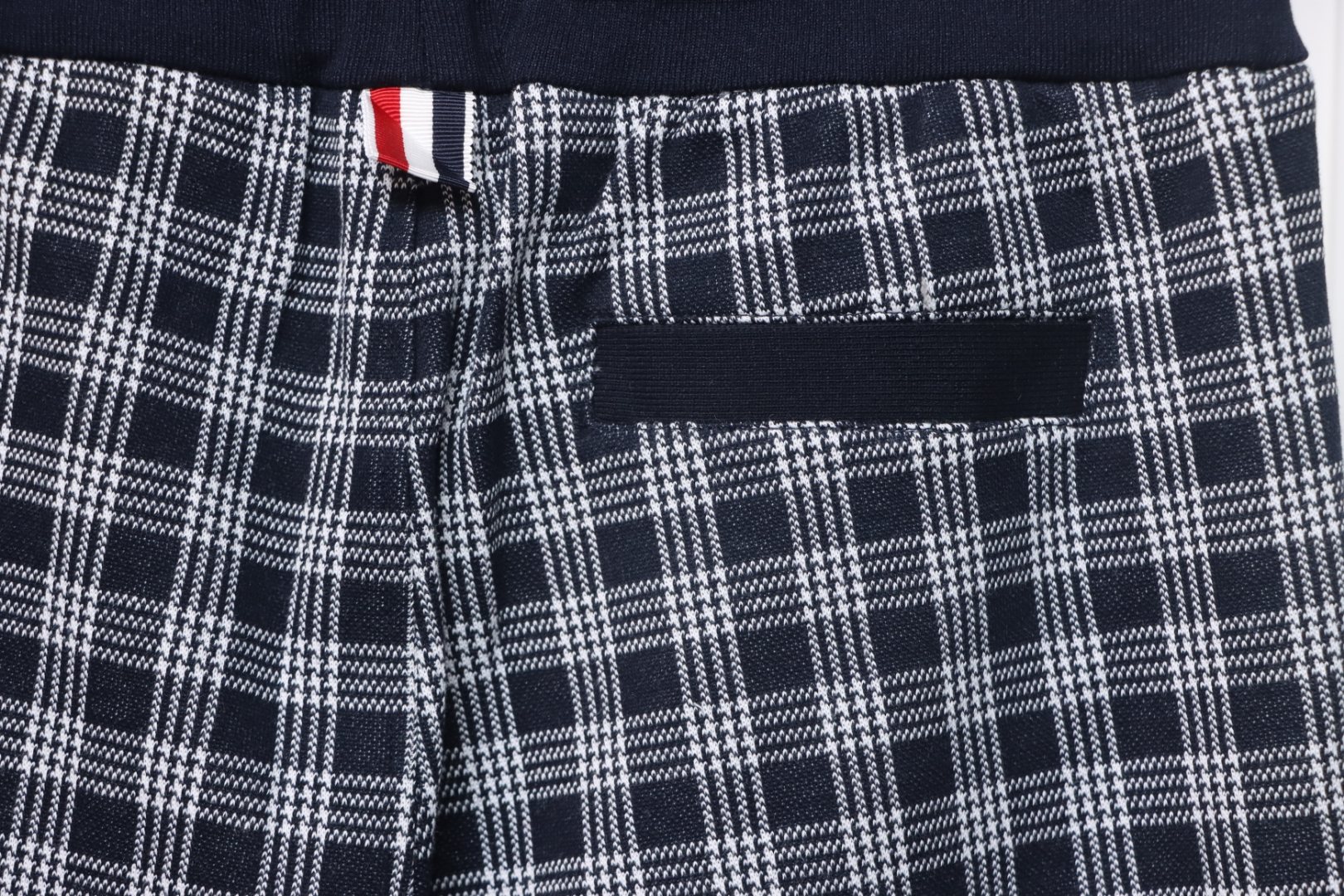 Bstsneaker-Thom Browne Blue Checked Jacquard Track Pants 120