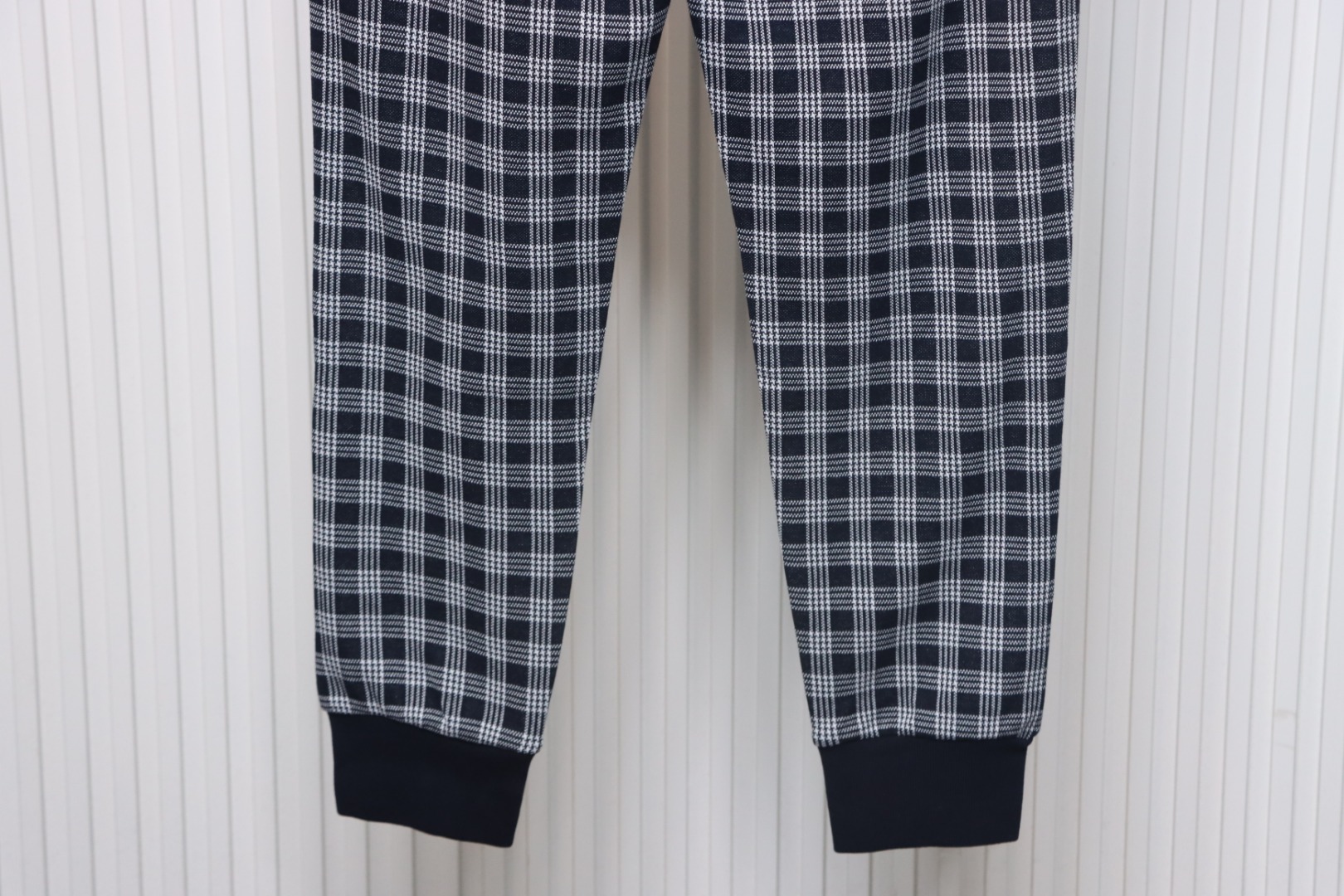 Bstsneaker-Thom Browne Blue Checked Jacquard Track Pants 120