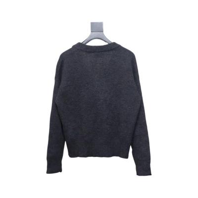 Bstsneaker- AMI Paris Gray-Ami-de-Coeur-Cardigan Sweater 310 02