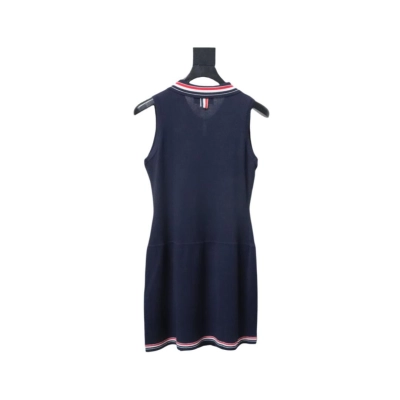 Bstsneaker-Thom Browne Women's Pleated Striped Stretch-knit Mini Dress 200 02