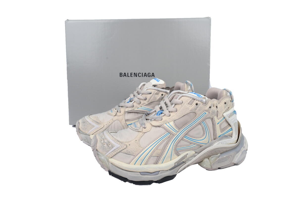 Bstsneaker-Balenciaga Runner Sneaker Brown Blue 772767 W3RNY 2240