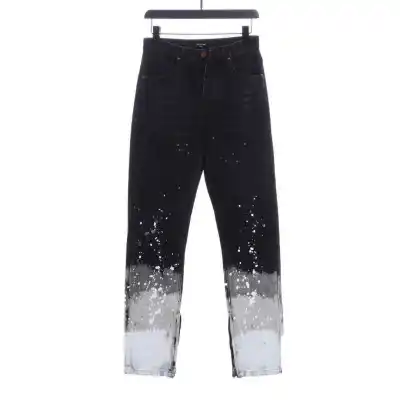 Bstsneaker-Fear of God Ink-splashed Zipper Jeans 210 01