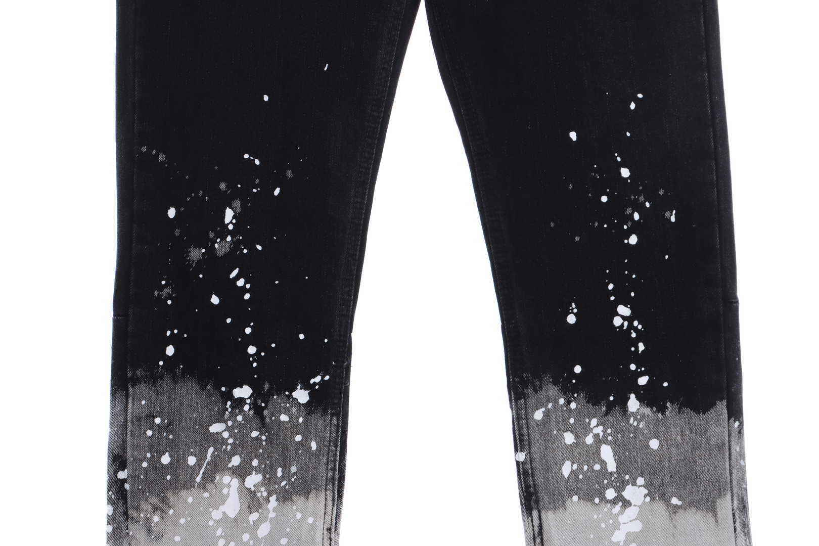 Bstsneaker-Fear of God Ink-splashed Zipper Jeans 210