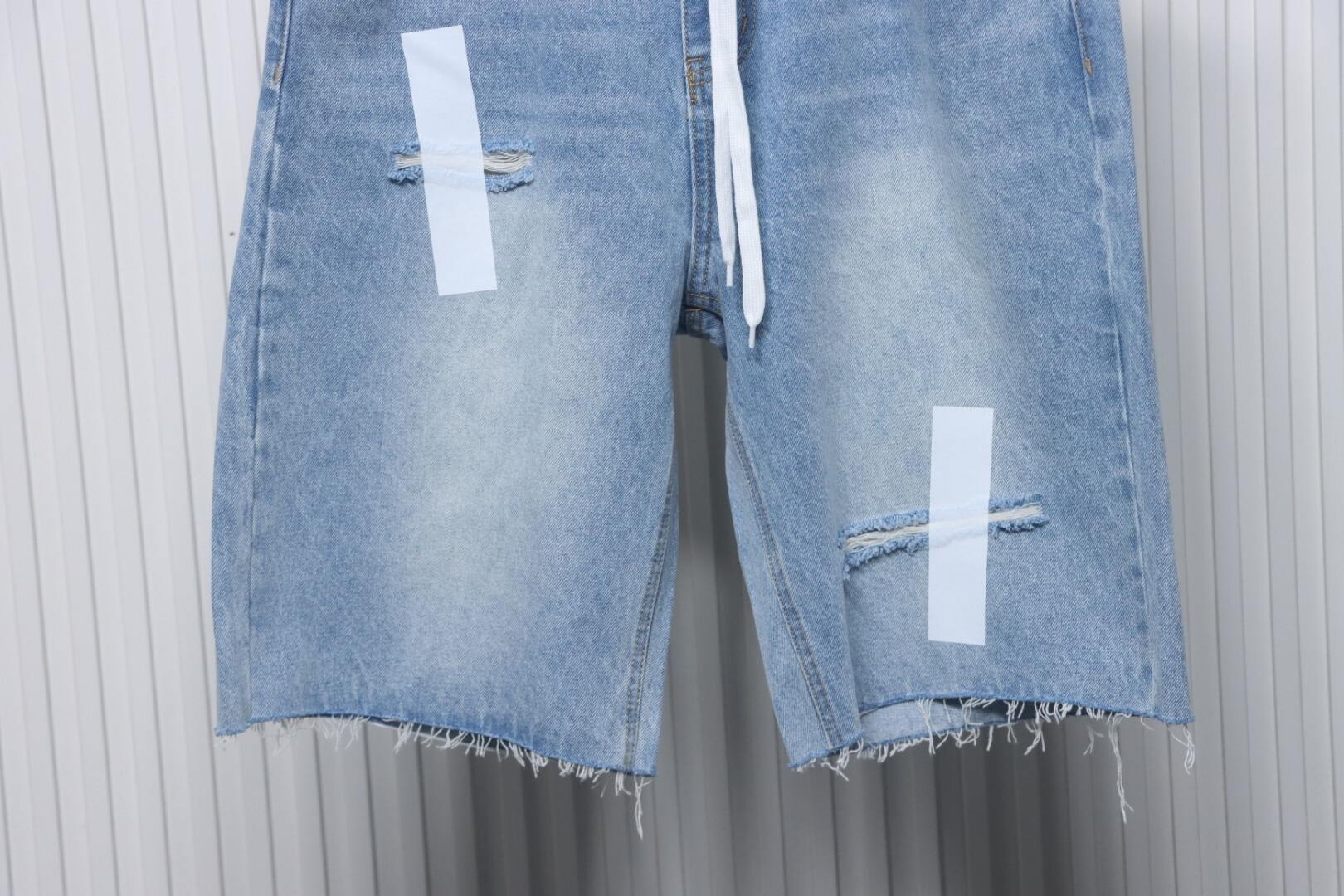 Bstsneaker-Maison Margiela Ripped Denim Shorts 180