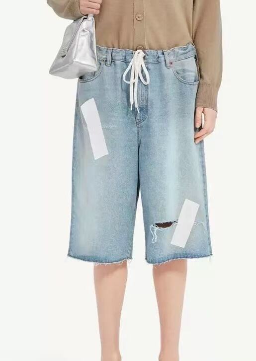 Bstsneaker-Maison Margiela Ripped Denim Shorts 180