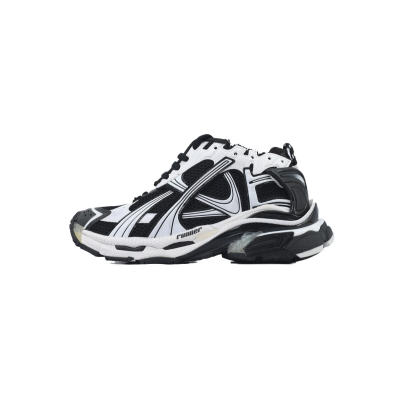 Bstsneaker-Balenciaga Runner Sneaker  White Black 772774 W3RMU 9010 01