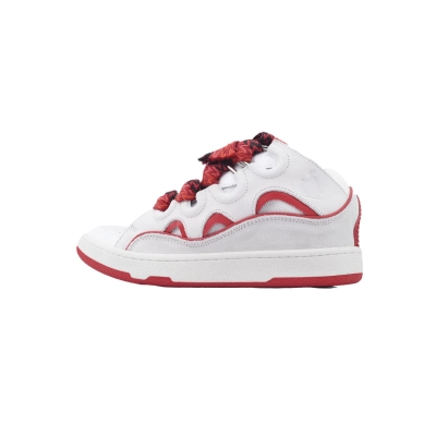 Bstsneaker-Lanvin Curb Sneakers White Red 01