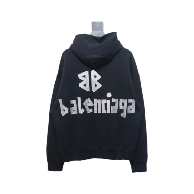 Bstsneaker-Balenciaga Tape Type Logo Hoodie 290 02