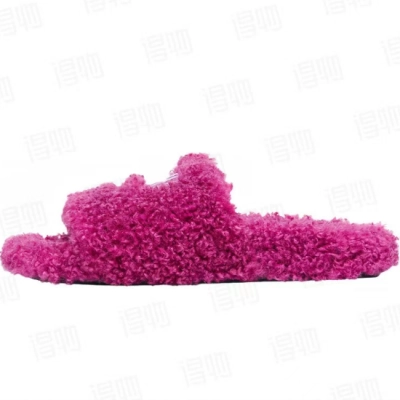 Bstsneaker- Balenciaga Pink Furry Slides 01