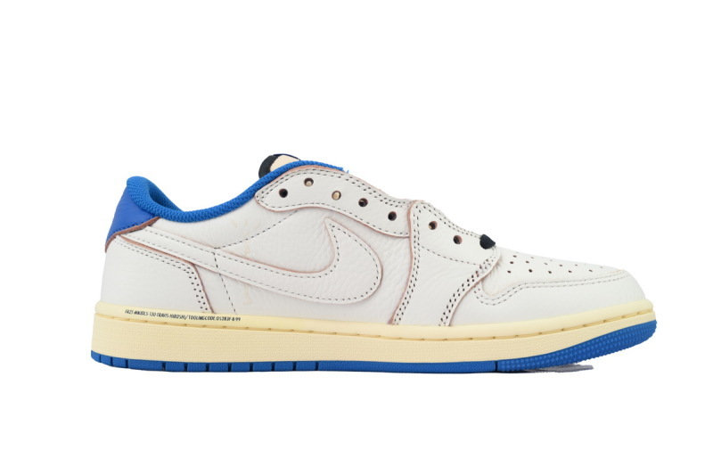 Bstsneaker-Jordan 1 Retro Low OG SP Fragment x Travis Scott Sail Military Blue DM7866-104