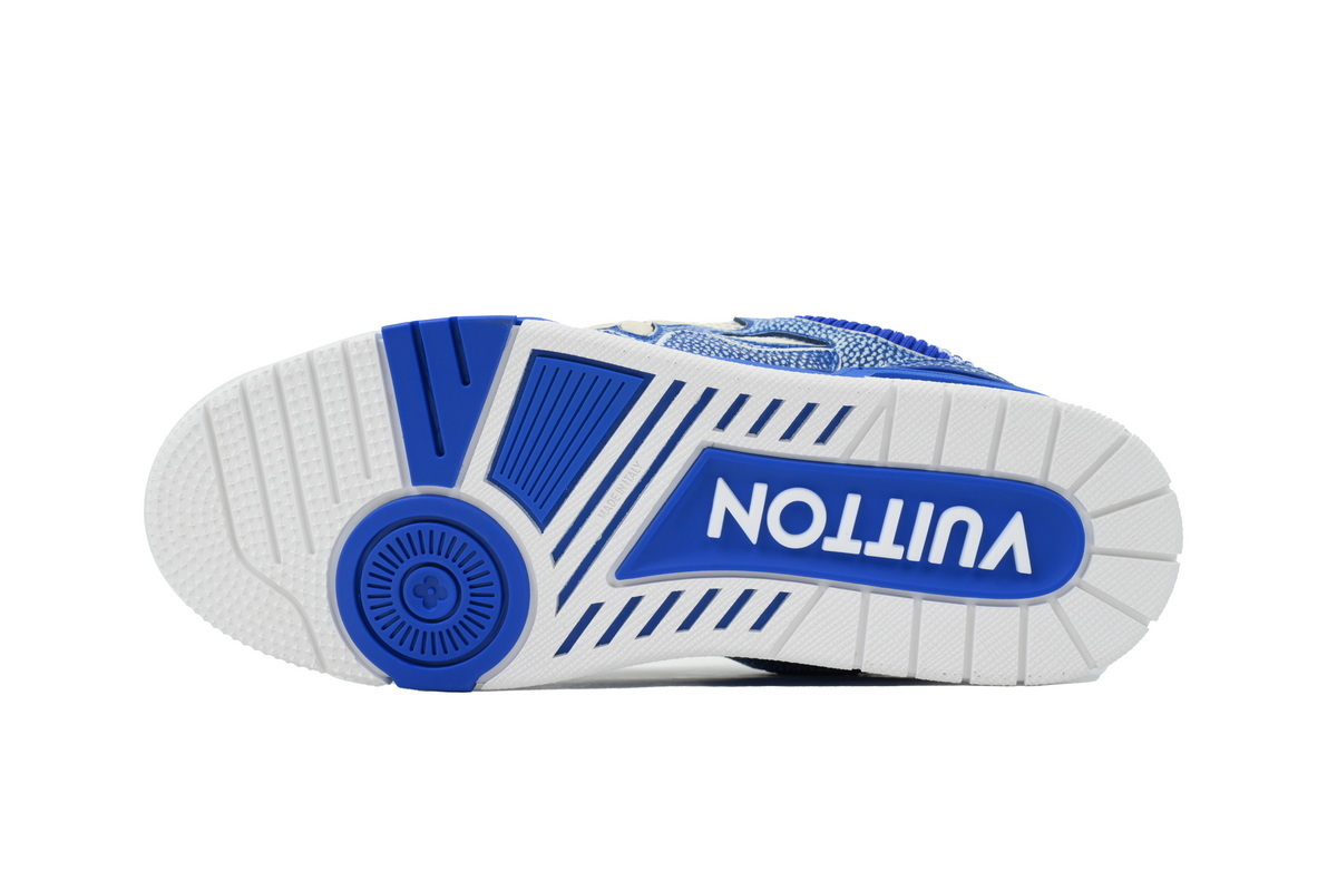 Bstsneaker-Louis Vuitton New Blue Woolen Fabric