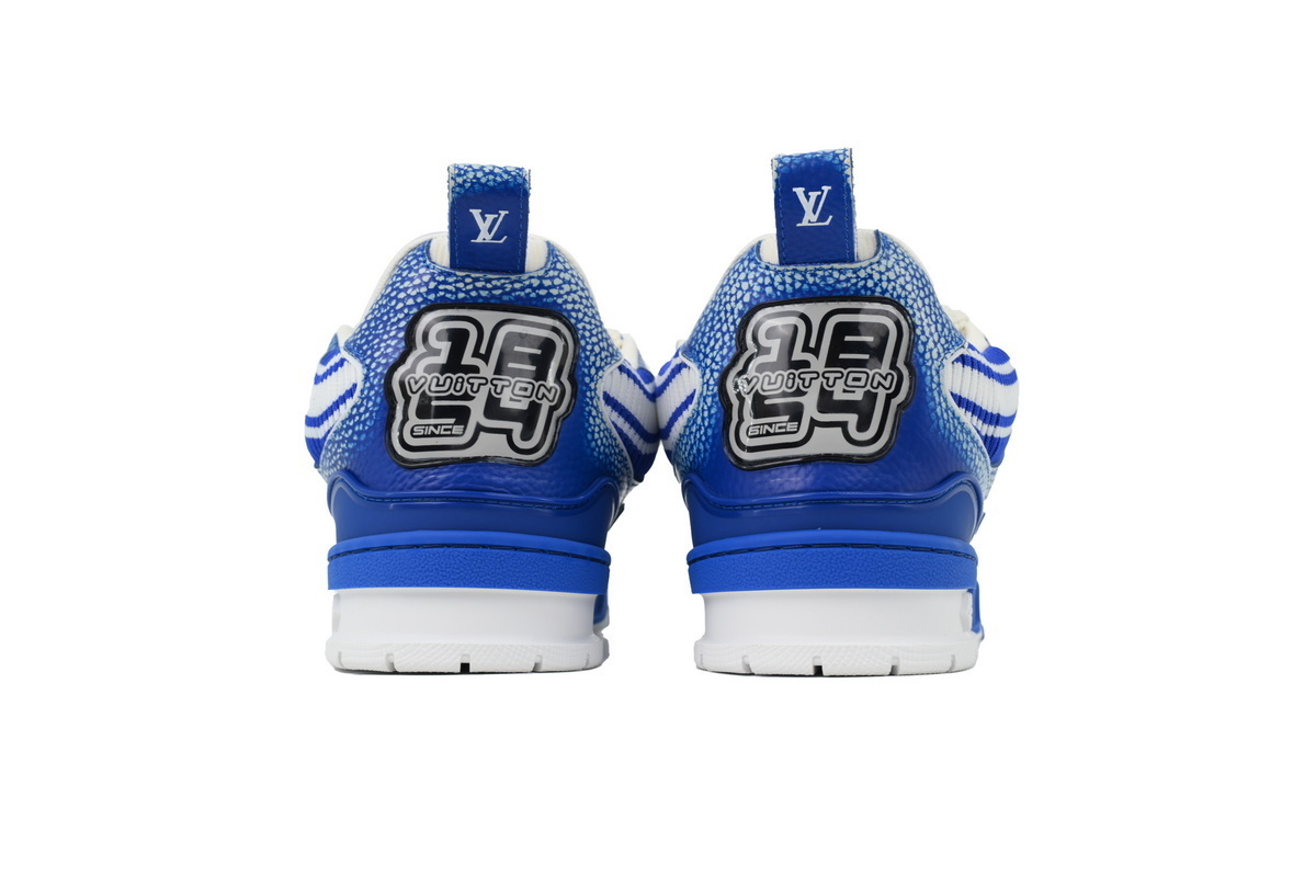 Bstsneaker-Louis Vuitton New Blue Woolen Fabric