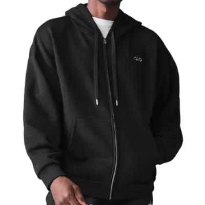Bstsneaker- Alo Yoga Accolade Full Zip Hoodie Black 01