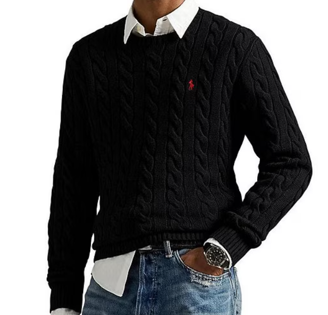 Bstsneaker- Polo Ralph Lauren Cable Knit Sweaters Black 180