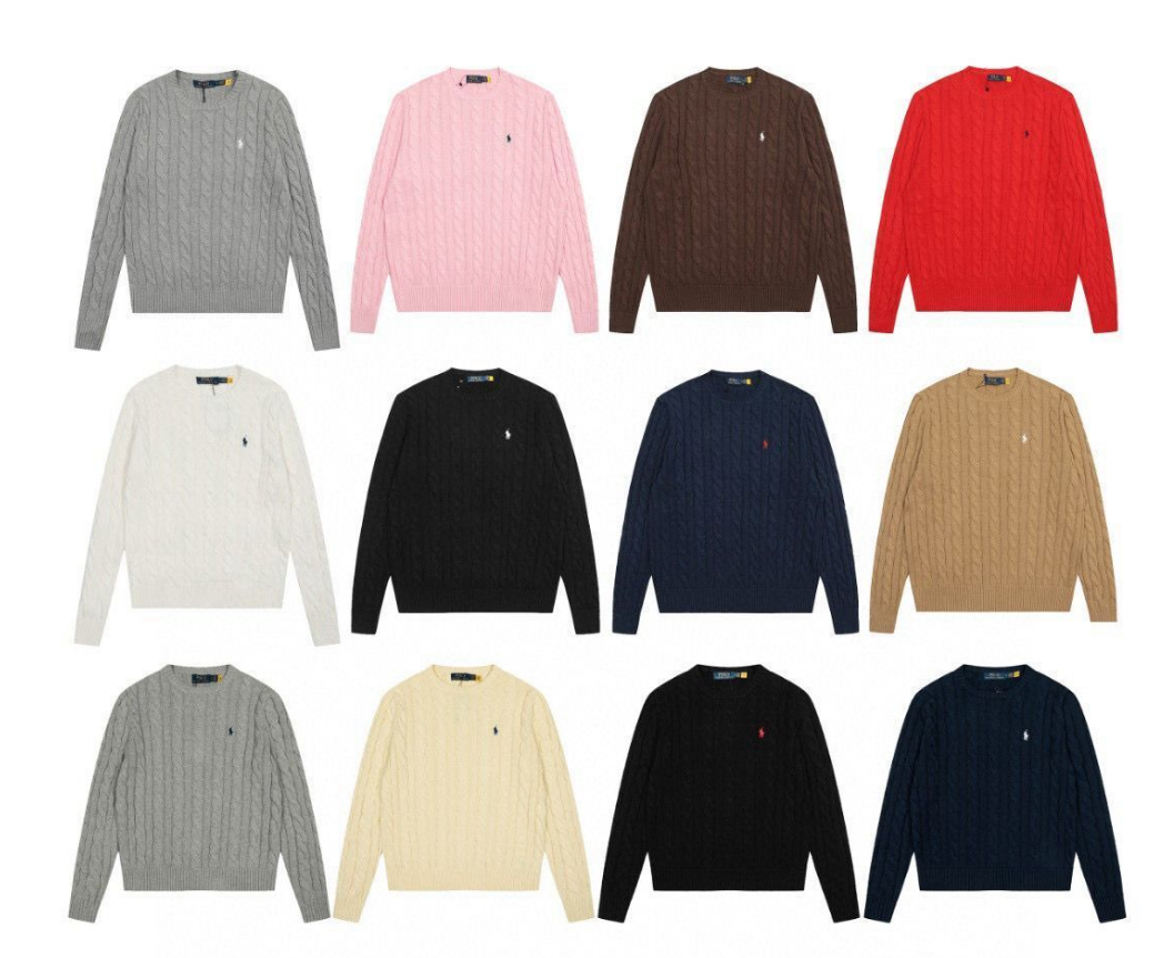 Bstsneaker- Polo Ralph Lauren Cable Knit Sweaters White 180