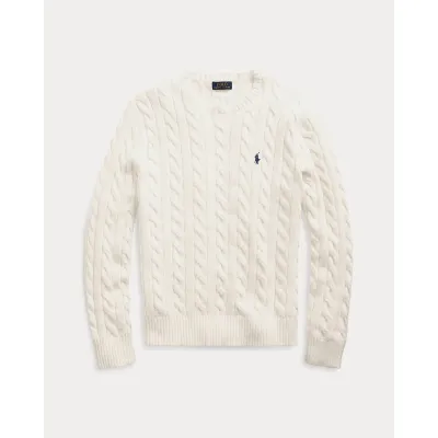 Bstsneaker- Polo Ralph Lauren Cable Knit Sweaters White 180 01
