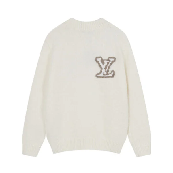 Bstsneaker-Louis Vuitton LV Intarsia Crewneck Sweater White