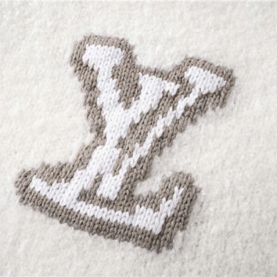 Bstsneaker-Louis Vuitton LV Intarsia Crewneck Sweater White 02