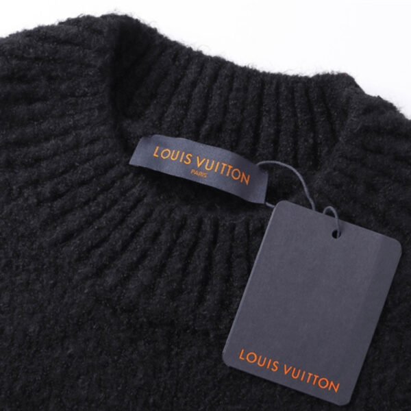 Bstsneaker-Louis Vuitton LV Intarsia Crewneck Sweater Black