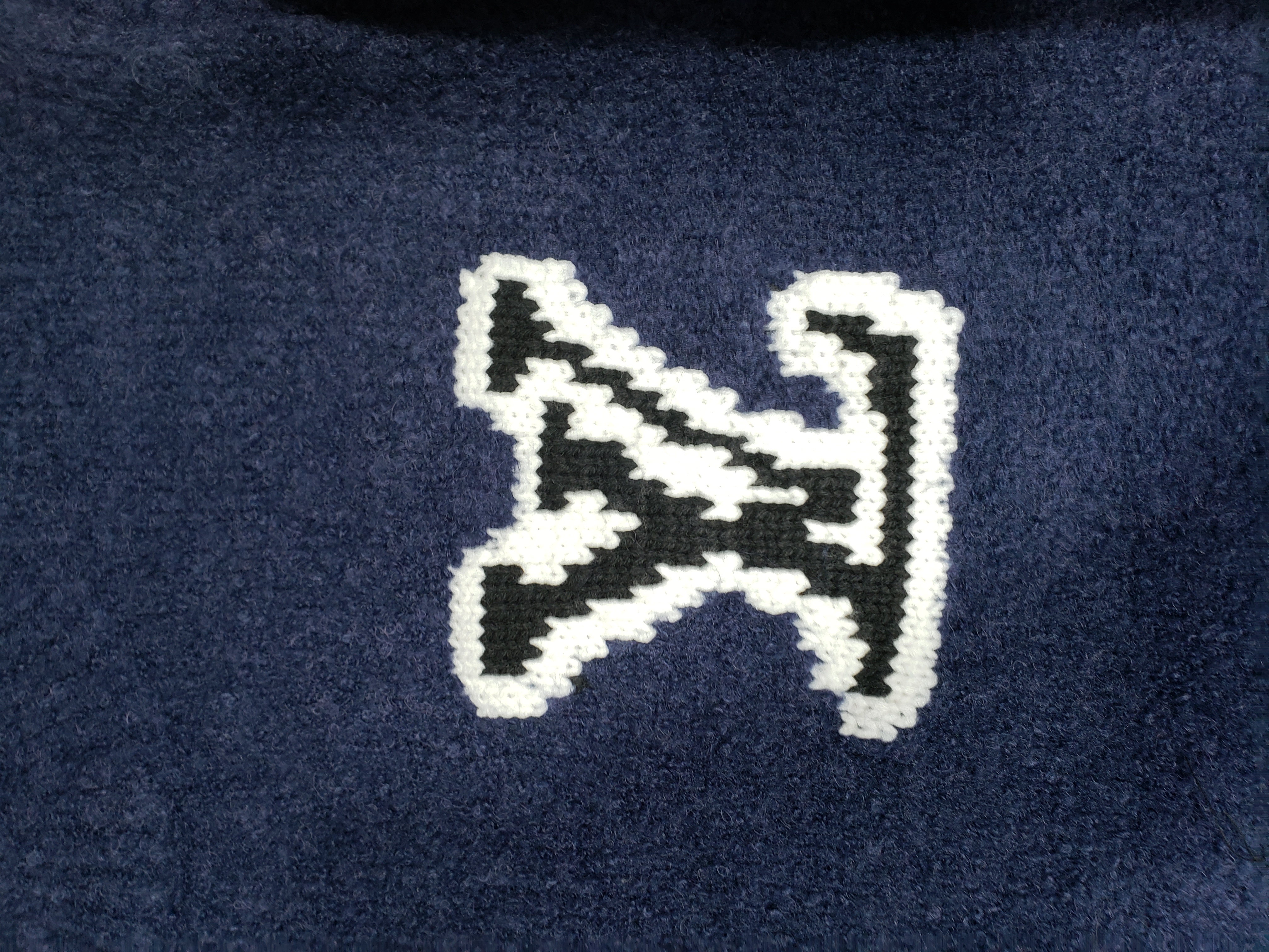 Bstsneaker-Louis Vuitton LV Intarsia Crewneck Sweater Navy