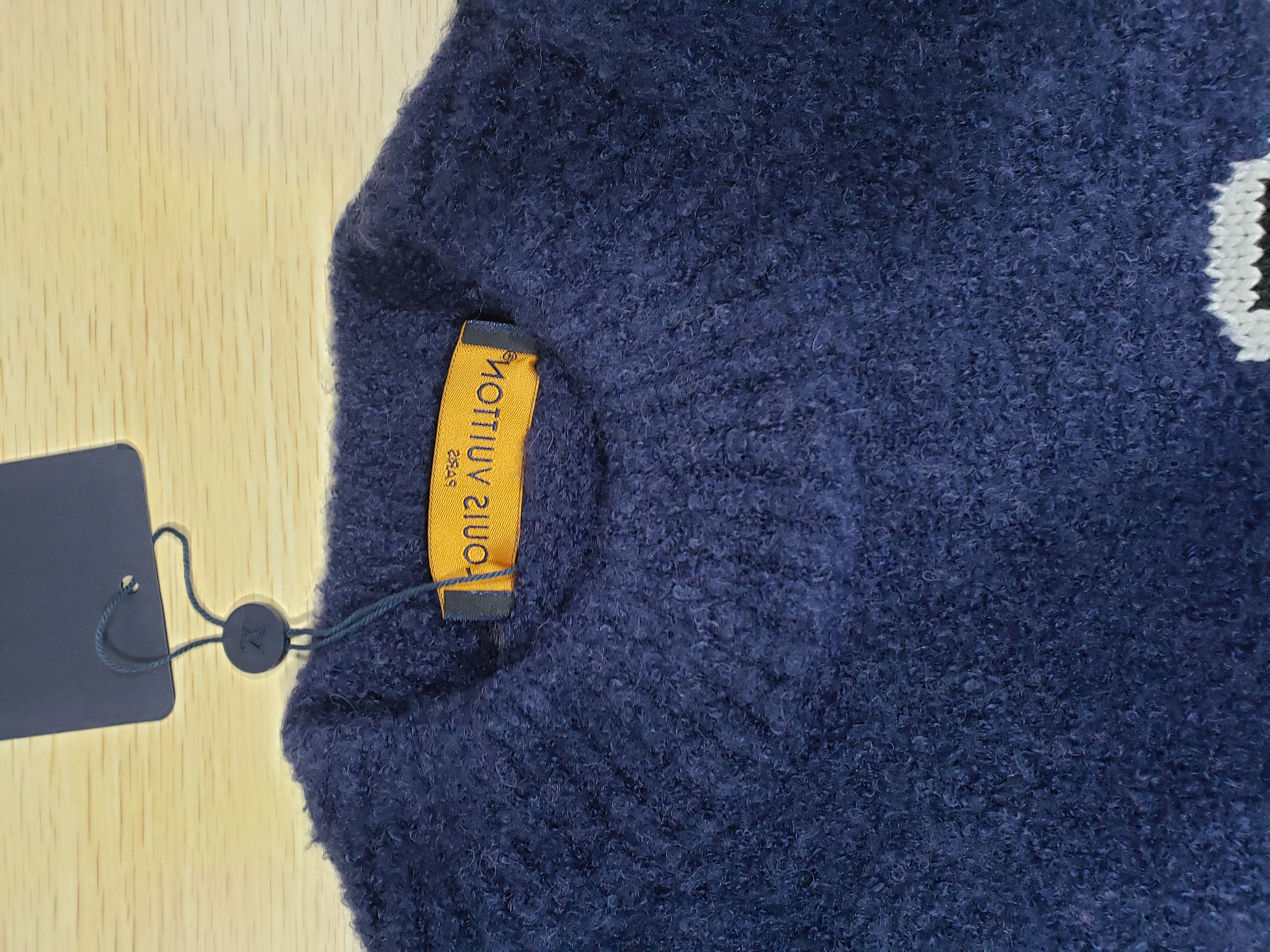 Bstsneaker-Louis Vuitton LV Intarsia Crewneck Sweater Navy