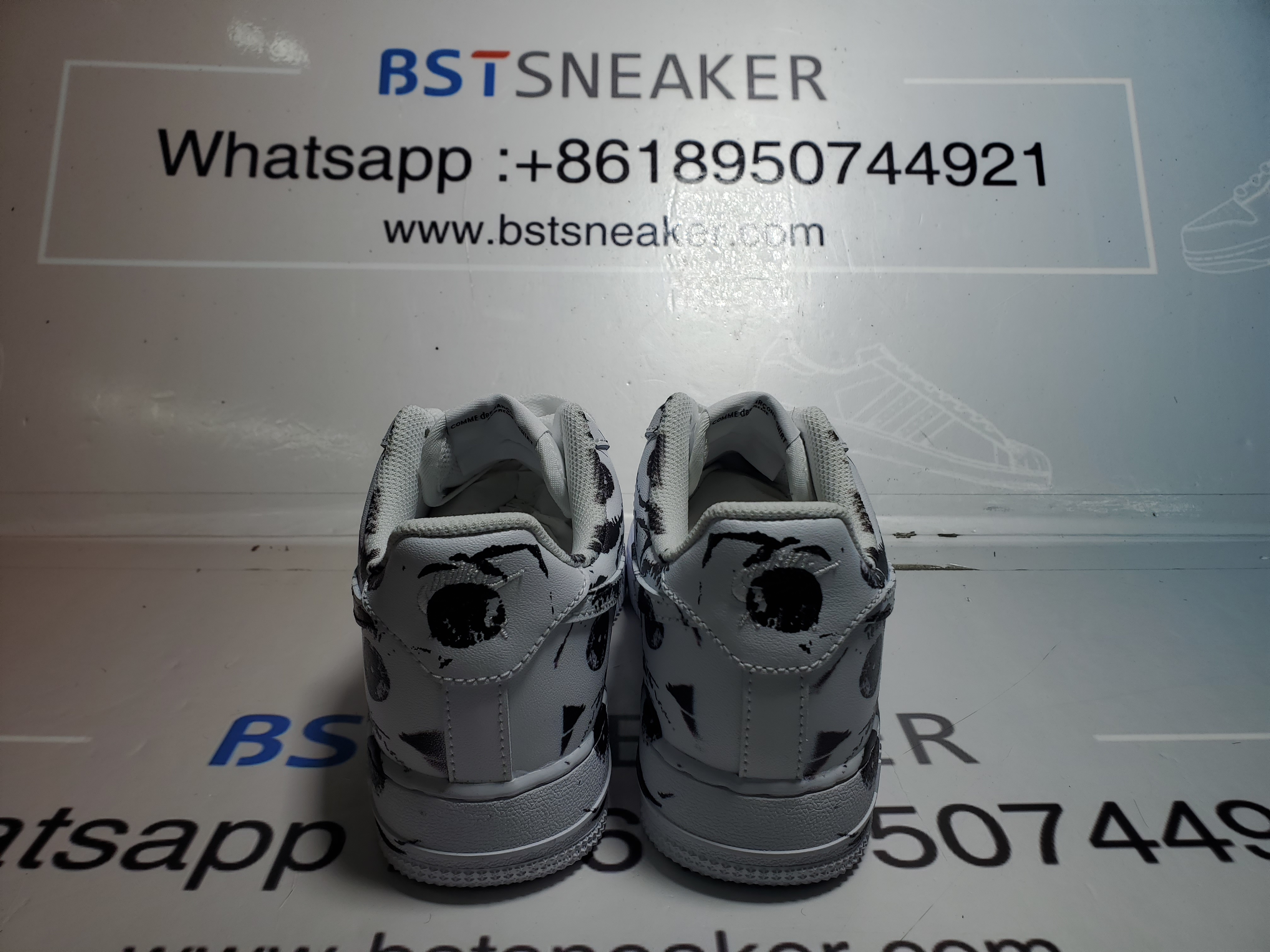 Bstsneaker-Supreme x Comme des Garçons SHIRT x Nike Air Force 1 Low 'Eyes' 923044-100