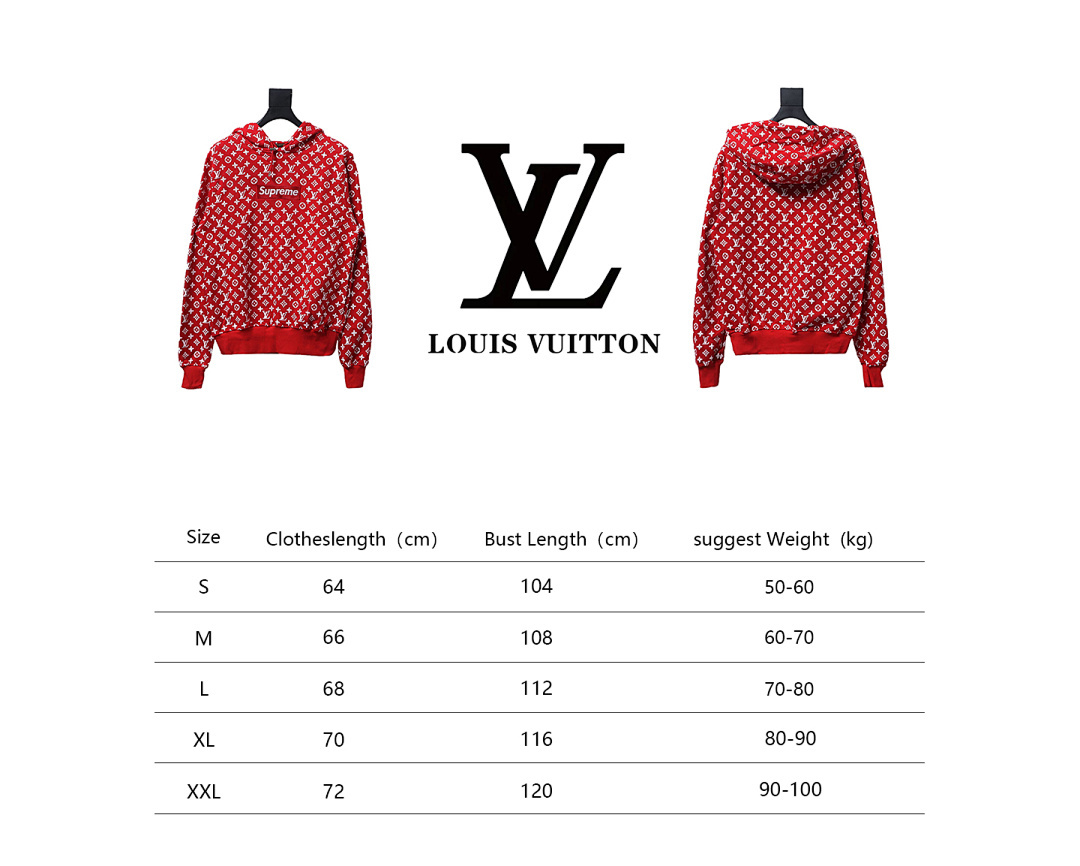 Bstsneaker-Supreme x Louis Vuitton Box Logo Hoodie 280