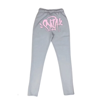 Bstsneaker-Syna Syna Logo Tracksuit Grey/Pink (Hoodie + Sweatpants) 340 02