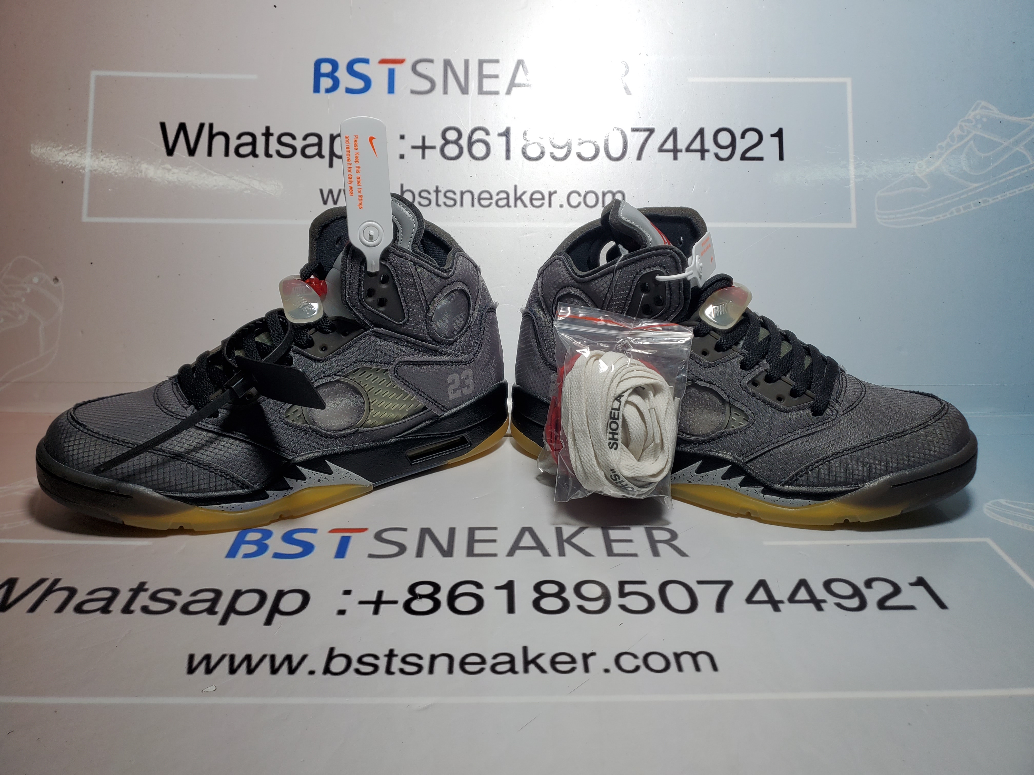 Bstsneaker- Nike Air Jordan 5 Retro Off-White Black Muslin CT8480-001 