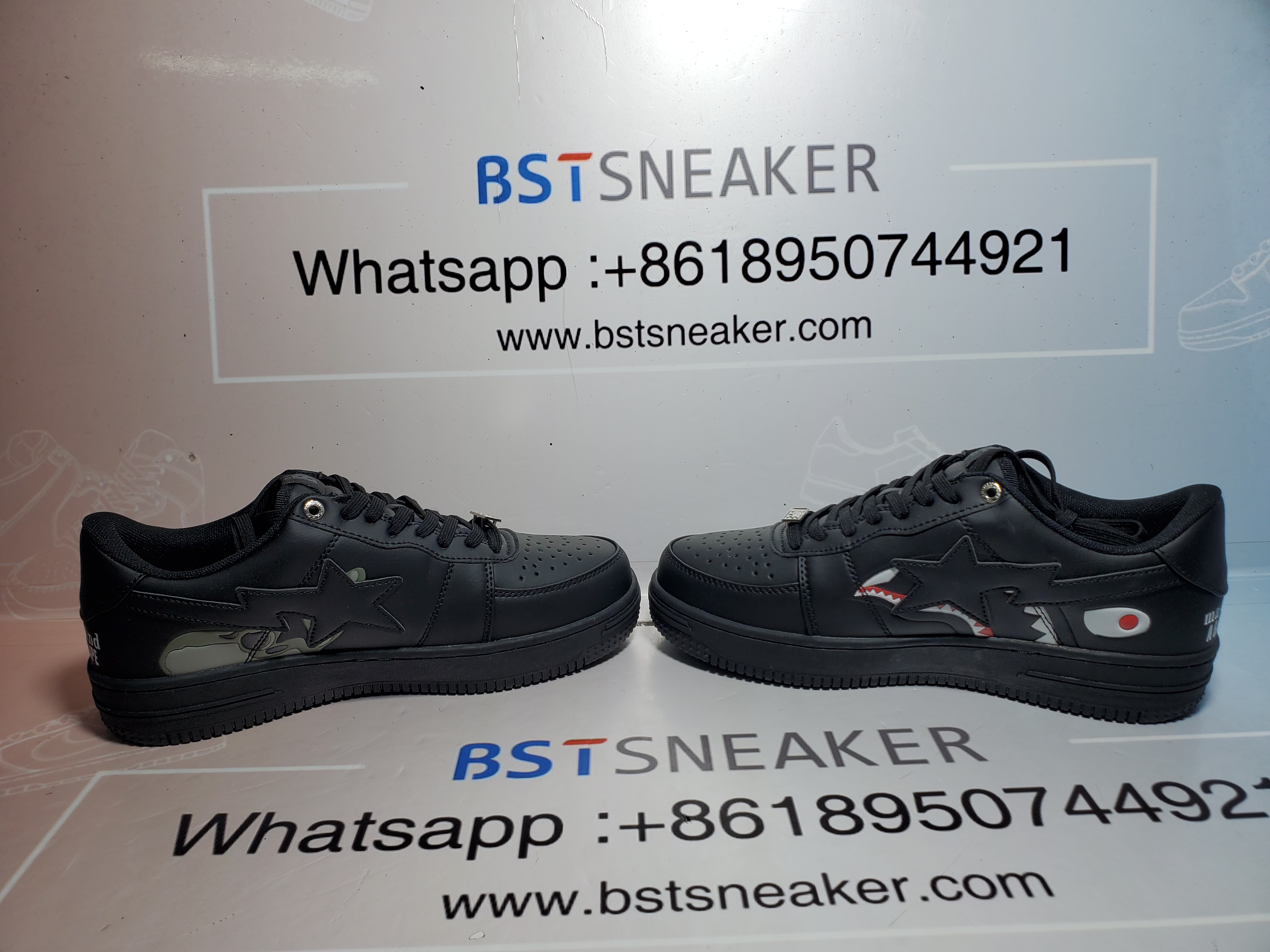 Bstsneaker-Bathing Bape Black Shark Collaboration IG73-191-914