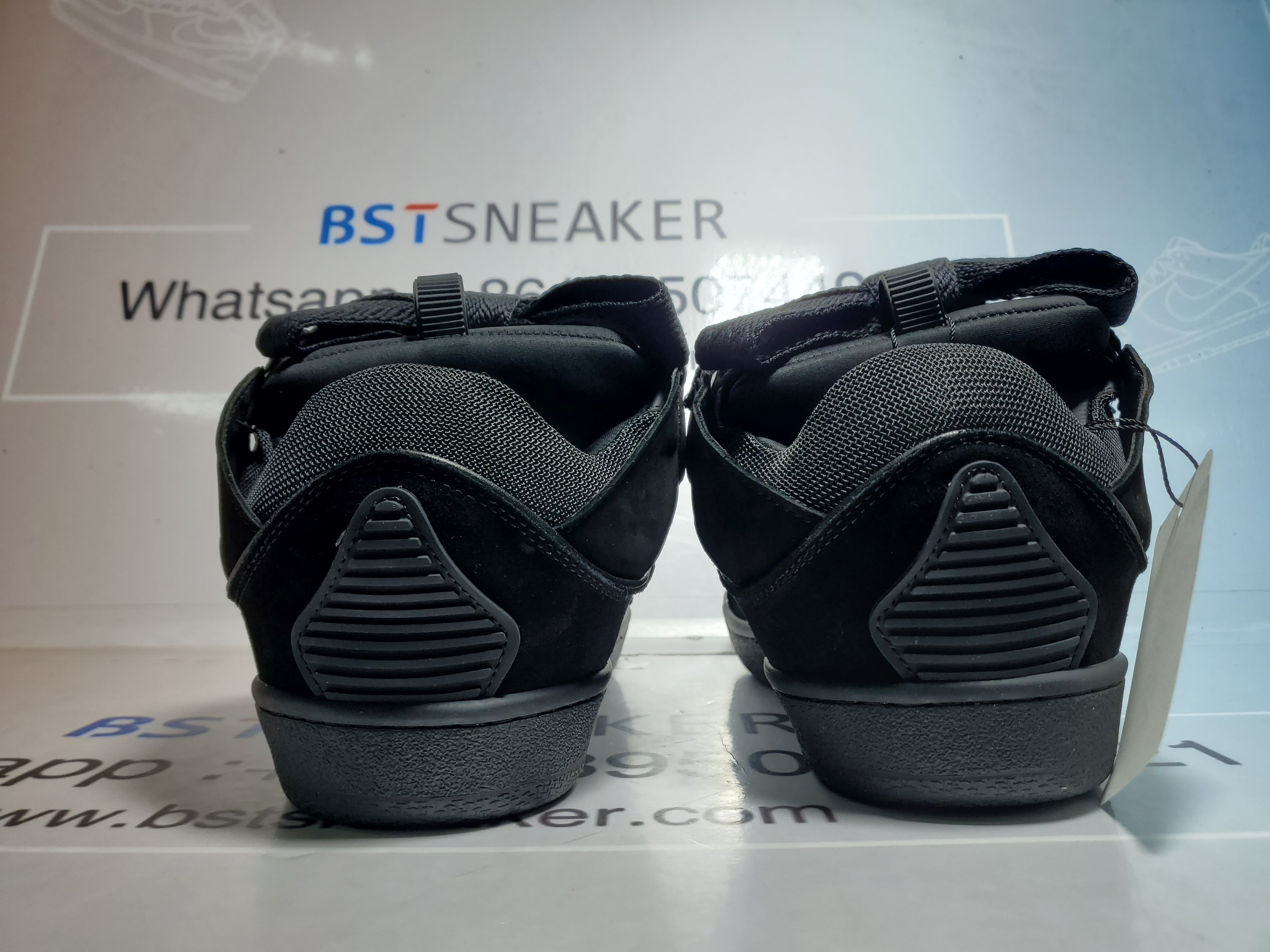 Bstsneaker- Lanvin Leather Curb Triple Black FMSKRK11GRIPA23 1010