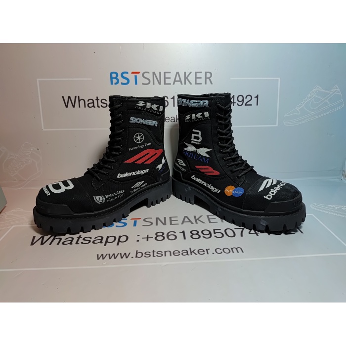 Bstsneaker-Balenciaga Combat Strike Boots