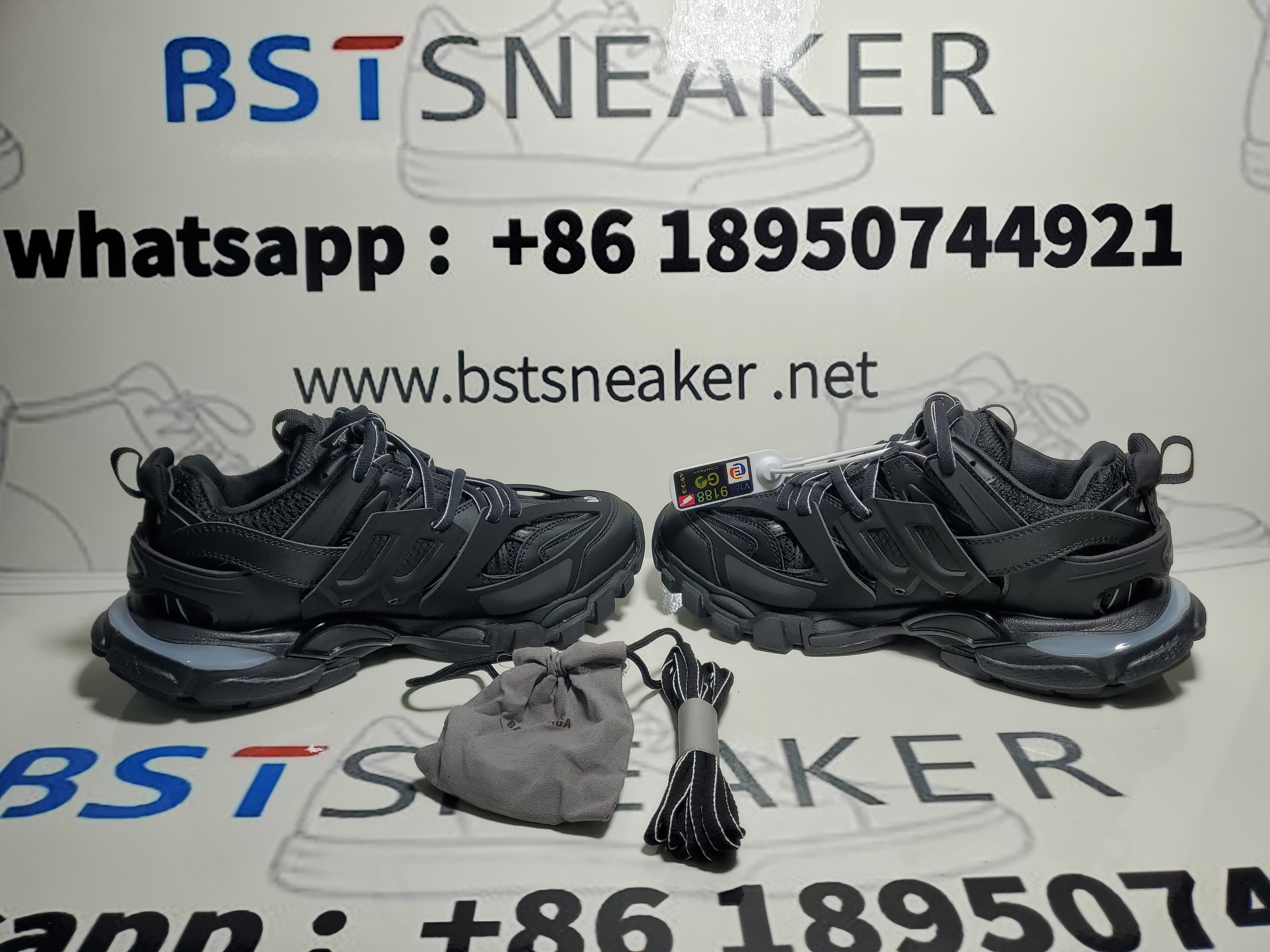Bstsneaker-Balenciaga Track S.Black 555032 W1GB7 1000 (With Led)