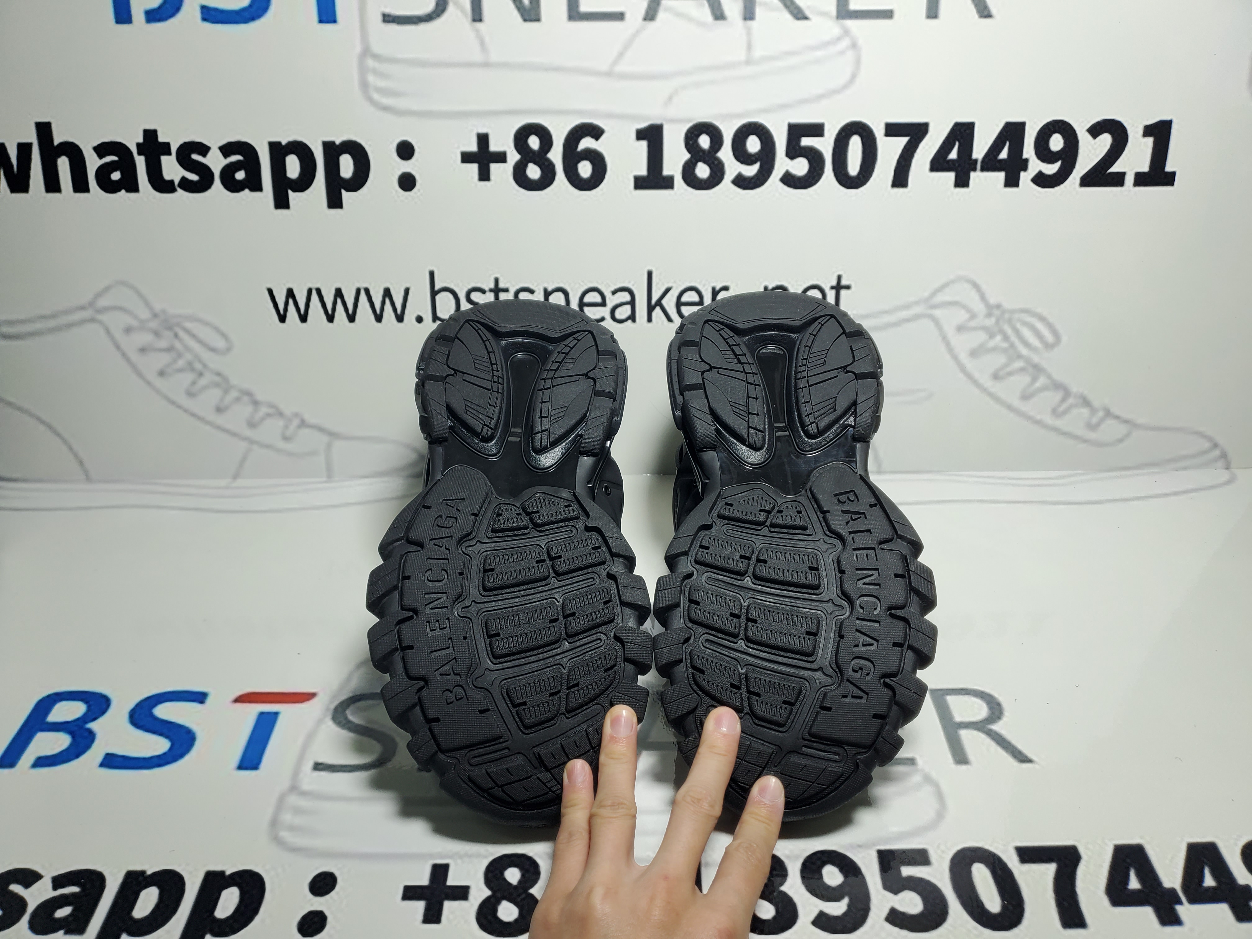 Bstsneaker-Balenciaga Track S.Black 555032 W1GB7 1000 (With Led)