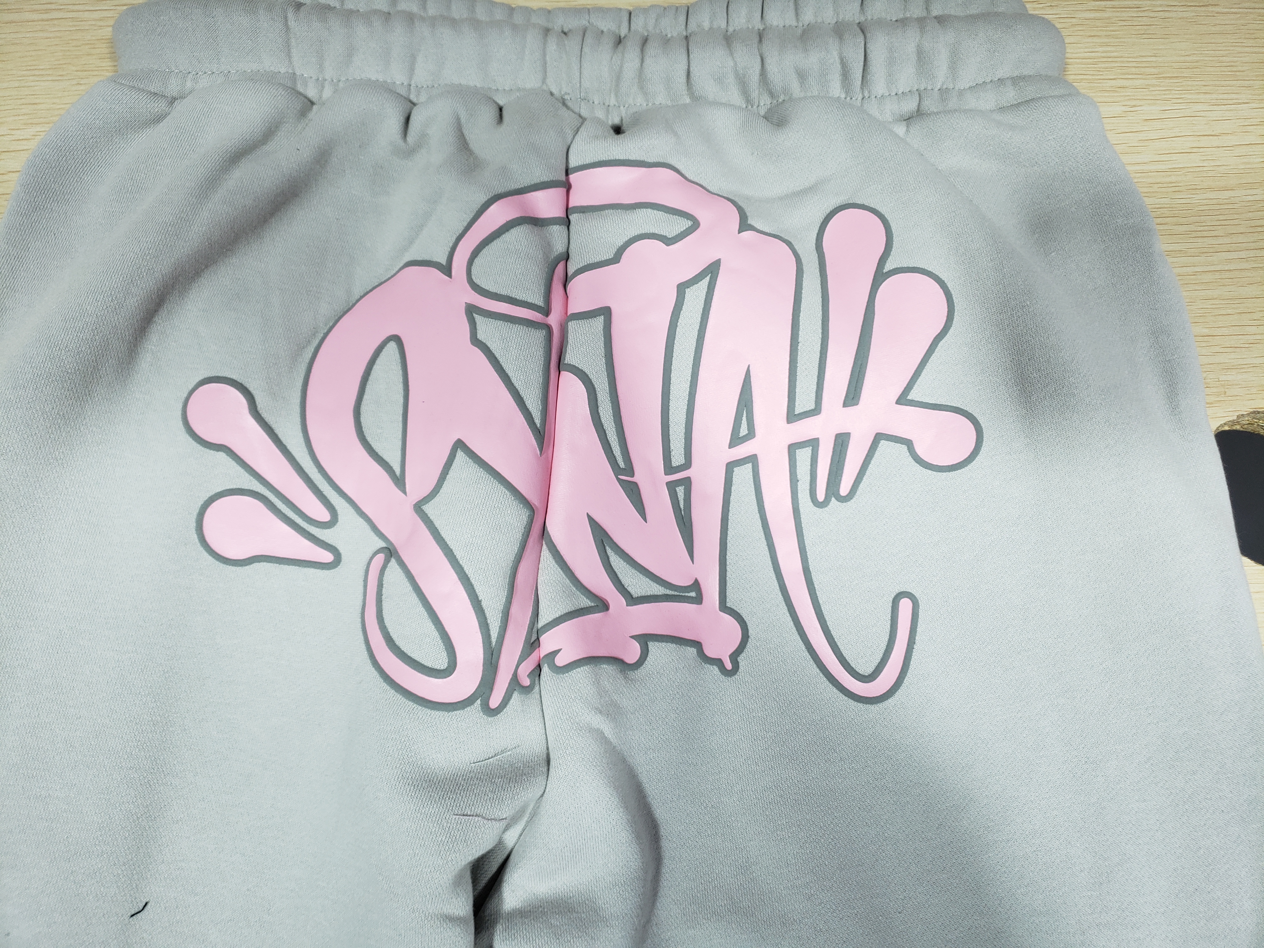 Bstsneaker-Syna Syna Logo Tracksuit Grey/Pink (Hoodie + Sweatpants) 340