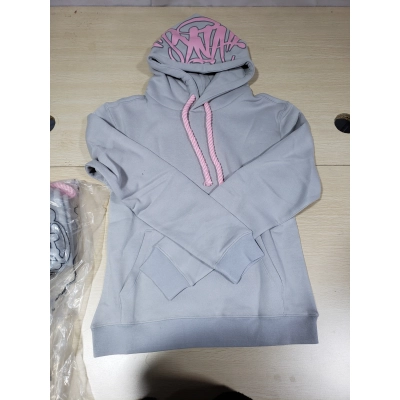Bstsneaker-Syna Syna Logo Tracksuit Grey/Pink (Hoodie + Sweatpants) 340 02