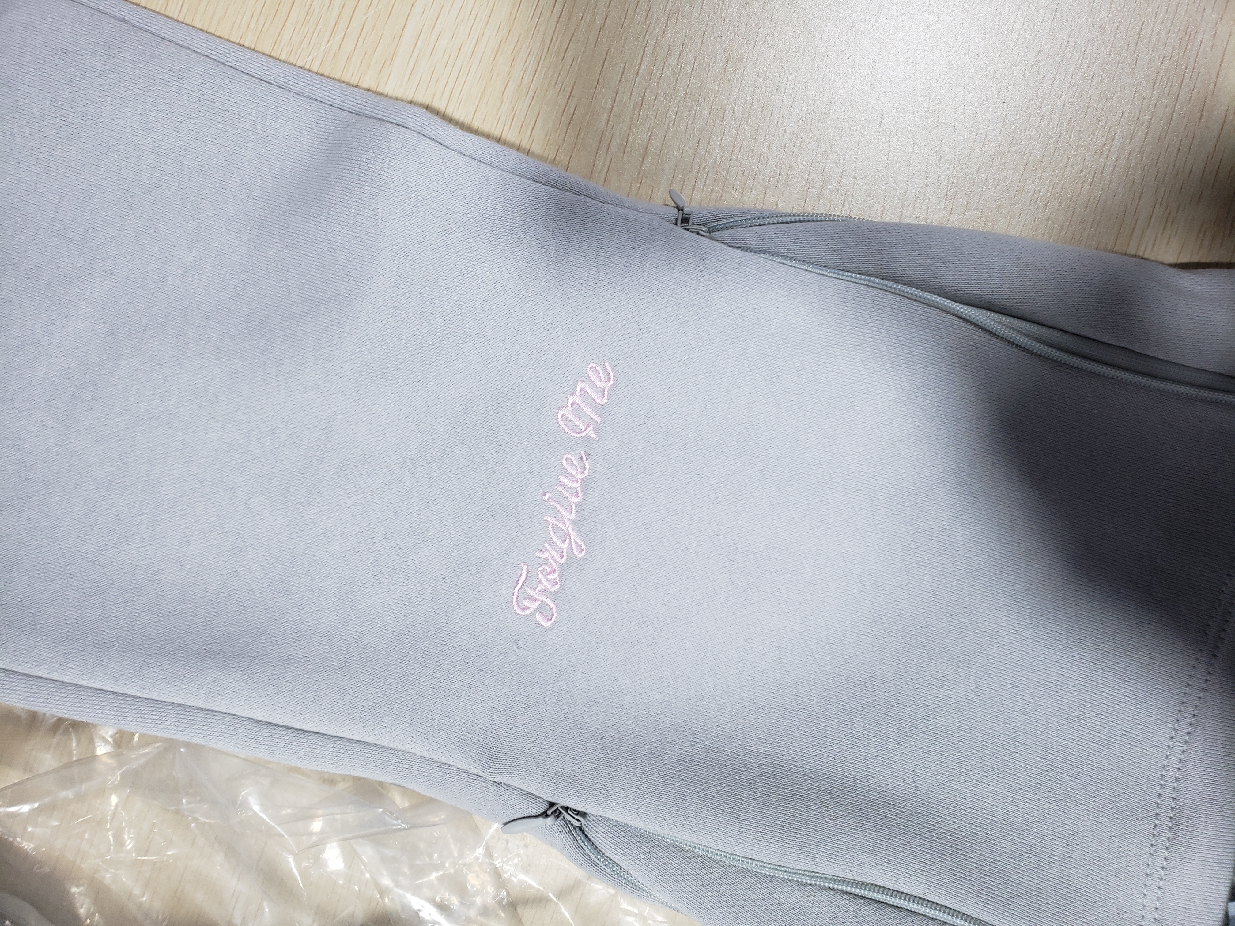 Bstsneaker-Syna Syna Logo Tracksuit Grey/Pink (Hoodie + Sweatpants) 340
