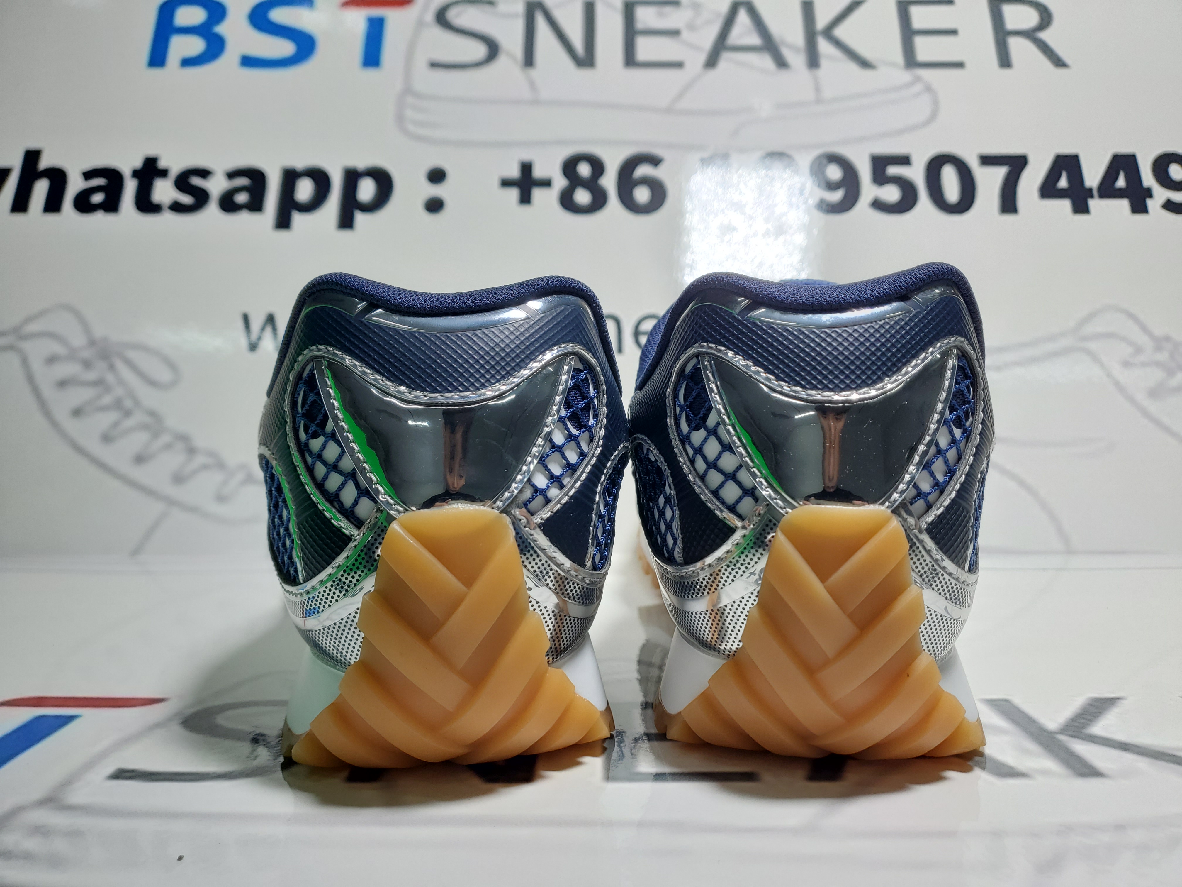 Bstsneaker-Bottega Veneta Orbit Navy Silver