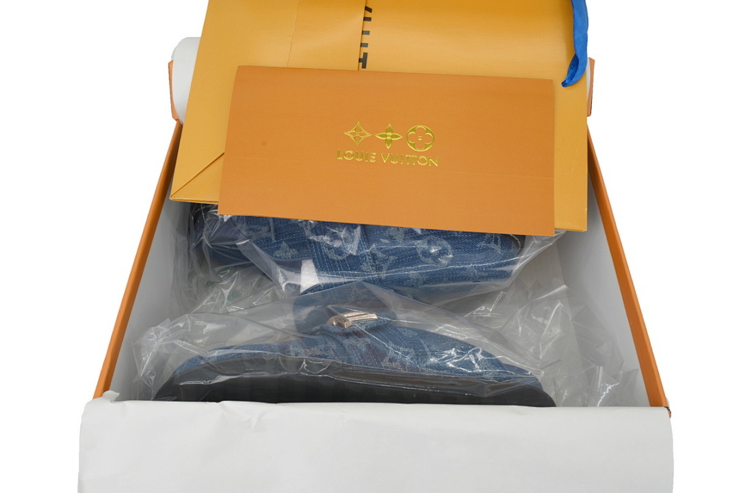 Bstsneaker-Louis Vuitton LV cosy comfort Mule Blue 1AGVOQ