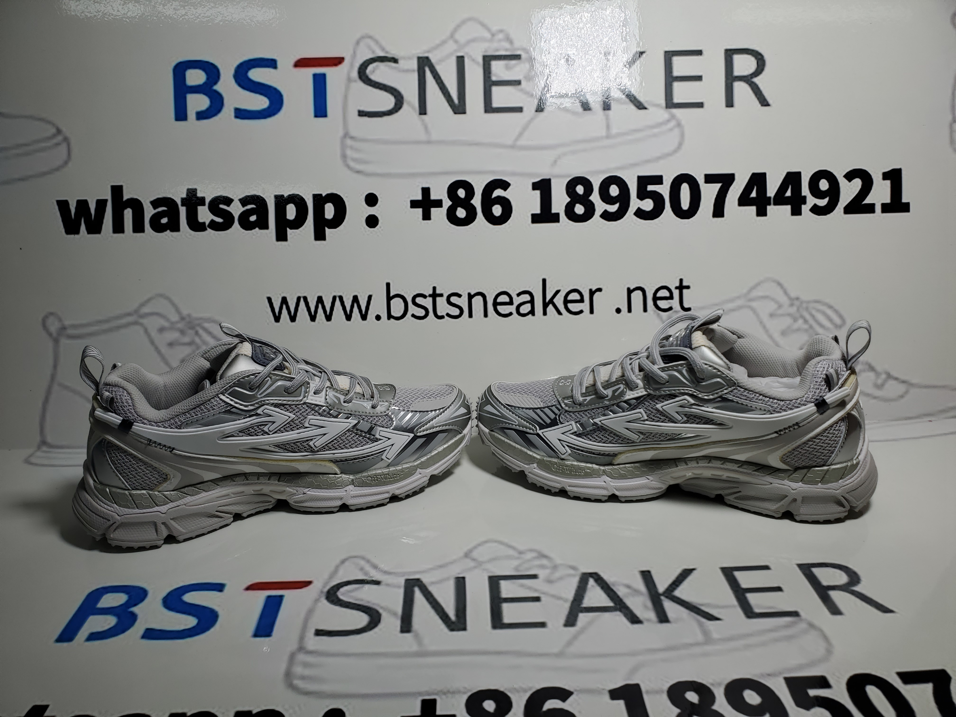 Bstsneaker-OFF WHITE Out Of Military White Gray OMIA295C99 FAB001 0972
